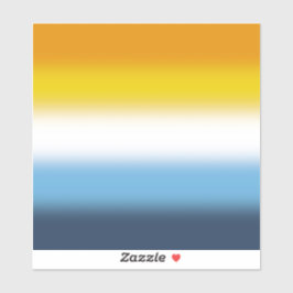 Verloop AroAce Pridevlag – Kleurrijke AroAce vlag Sticker