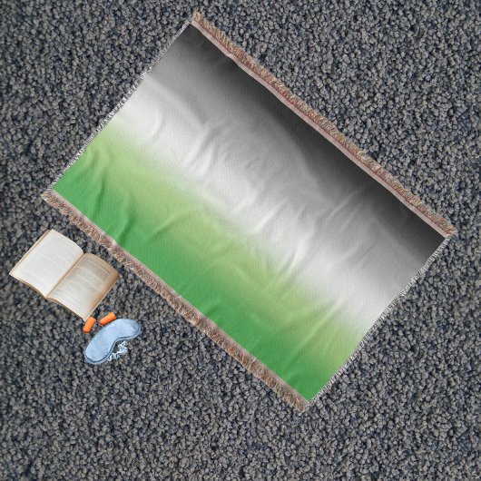 Verloop Aromantische Vlag – Kleurrijke Aromantisch Deken
