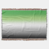 Verloop Aromantische Vlag – Kleurrijke Aromantisch Deken (Voorkant)