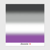 Verloop Aseksuele Pride Vlag - Kleurrijke ACE Vlag Sticker (Vel)