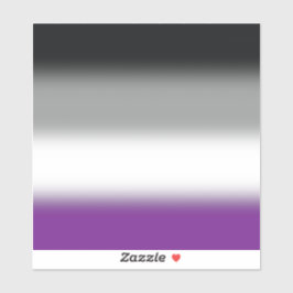 Verloop Aseksuele Pride Vlag - Kleurrijke ACE Vlag Sticker