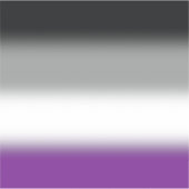 Verloop Aseksuele Pride Vlag - Kleurrijke ACE Vlag Sticker (Voorkant)