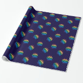 Verloop Beerpoot Regenboogvlag Cadeaupapier (Uitgerold)