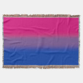 Verloop Biseksuele Pride Vlag – Kleurrijke Bi Vlag Deken (Voorkant)