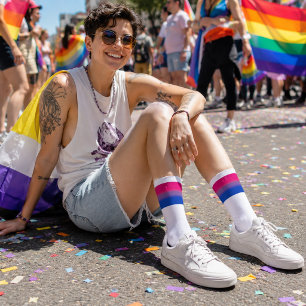 Verloop Biseksuele Pride Vlag Sokken