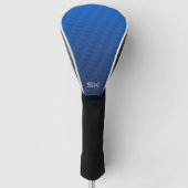 Verloop Blauw Chevron Monogram Golfheadcover (Voorkant)