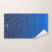 Verloop Blauw Chevron Monogram Sport Handdoek (Handdoek)