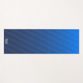 Verloop Blauw Chevron Monogram Yogamat (Voorkant (horizontaal))