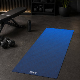 Verloop Blauw Chevron Monogram Yogamat