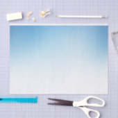 Verloop blauw en wit tissuepapier (Craft)