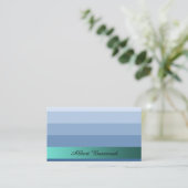 Verloop Blauw met Blauwgroen Banner Aangepaste tek Visitekaartje (Staand voorkant)