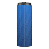 Verloop Blauwe Chevron Monogram  Thermosbeker (Achterkant)