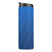 Verloop Blauwe Chevron Monogram  Thermosbeker (Geroteerd rechts)