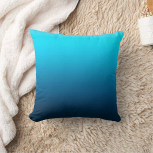 Verloop blauwe ombre kussen