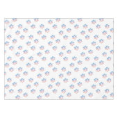 Verloop Blauwe Roze en Gele Pootafdrukken Tafelkleed (Voorkant (Horizontaal))