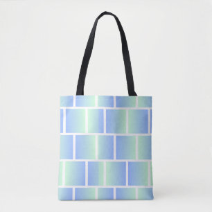 Verloop Blauwe Vierkanten  Tote Bag