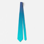 Verloop Blauwgroen achtergrond Stropdas (Voorkant)