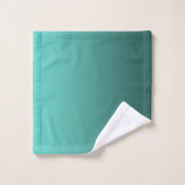 Verloop Blauwgroen met aangepast monogram Bad Handdoek (Wasdoekje)