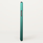 Verloop Blauwgroen met aangepaste naam Case-Mate iPhone Case (Achterkant / rechts)