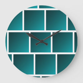 Verloop Blauwgroen vierkanten Grote Klok