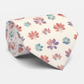 Verloop Bloemendessinpatroon Stropdas (Opgerold)