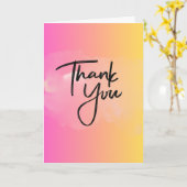Verloop Bloesem Bedankt Vouwkaart Kaart (Gele Bloem)