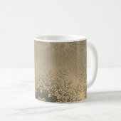 Verloop bruine bronzen zijde Arabische sierdecorat Koffiemok (Voorkant rechts)