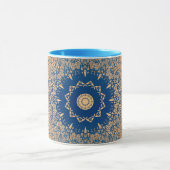 Verloop bruine bronzen zijde Arabische sierdecorat Mok (Midden)