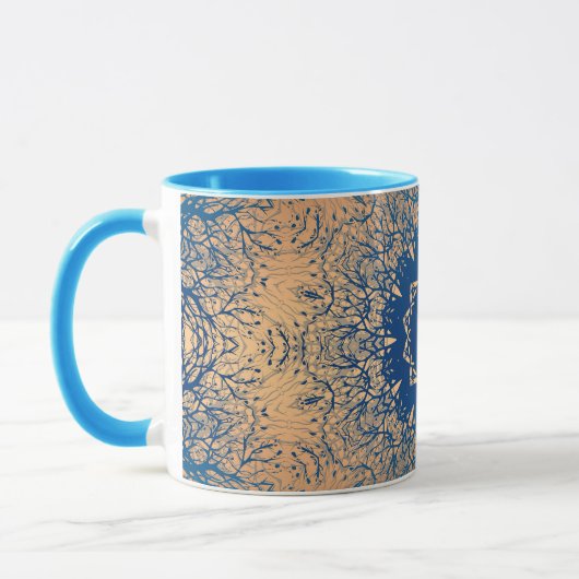 Verloop bruine bronzen zijde Arabische sierdecorat Mok (Links)