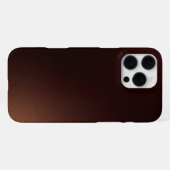 Verloop bruine kleur iPhone hoesje (Achterkant horizontaal)