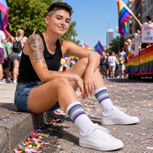 Verloop Butch Lesbische Pride Vlag Sokken