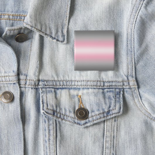 Verloop Demigirl Pride Vlag – Demigirl Vlag Vierkante Button 5,1 Cm (In situ)