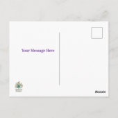 Verloop dieproze verjaardagsuitnodiging briefkaart (Achterkant)