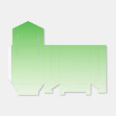 Verloop donkergroen naar lichtgroen bedankdoosjes (Uitgevouwen)