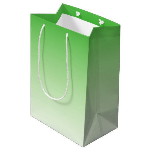 Verloop donkergroene tot lichtgroene cadeautas (Achterkant Gekanteld)