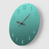 Verloop eenvoudig kleurbaar Blauwgroen Grote Klok (Hoek)