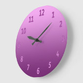 Verloop Eenvoudig kleurig roze Grote Klok (Hoek)