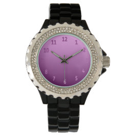 Verloop Eenvoudig kleurig roze Horloge