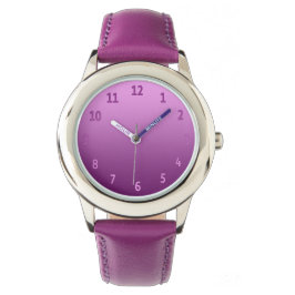 Verloop Eenvoudig kleurig roze Horloge