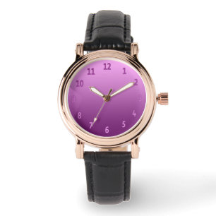 Verloop Eenvoudig kleurig roze Horloge