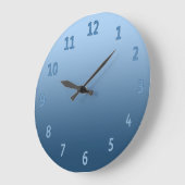 Verloop eenvoudig kleurloos blauw grote klok (Hoek)