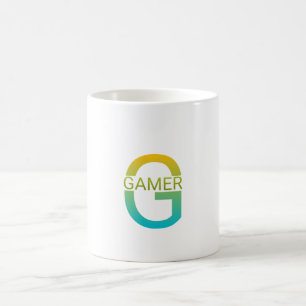 Verloop Gamer Letter G Logo Kunst Koffiemok
