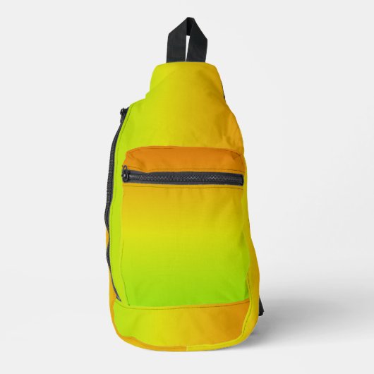 Verloop geel naar Sinaasappel Sling Bag (Voorkant)
