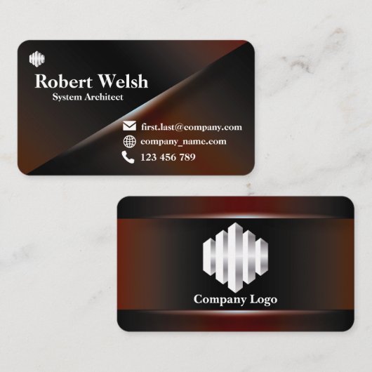 Verloop Gekleurd Visitekaartje Serie 10 (Voorkant / Achterkant)