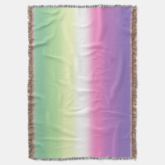 Verloop Genderfae Pride Vlag Deken (Voorkant Verticaal)