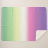 Verloop Genderfae Pride Vlag – Genderdoe Vlag Sherpa Deken (Voorkant (horizontaal))