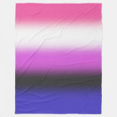 Verloop Genderfluid Pride Vlag – Genderfluid Vlag Fleece Deken (Voorkant)