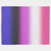 Verloop Genderfluid Pride Vlag – Genderfluid Vlag Fleece Deken (Voorkant (Horizontaal))