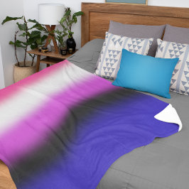 Verloop Genderfluid Pride Vlag – Genderfluid Vlag Sherpa Deken