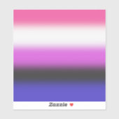 Verloop Genderfluid Pride Vlag – Genderfluid Vlag Sticker (Vel)